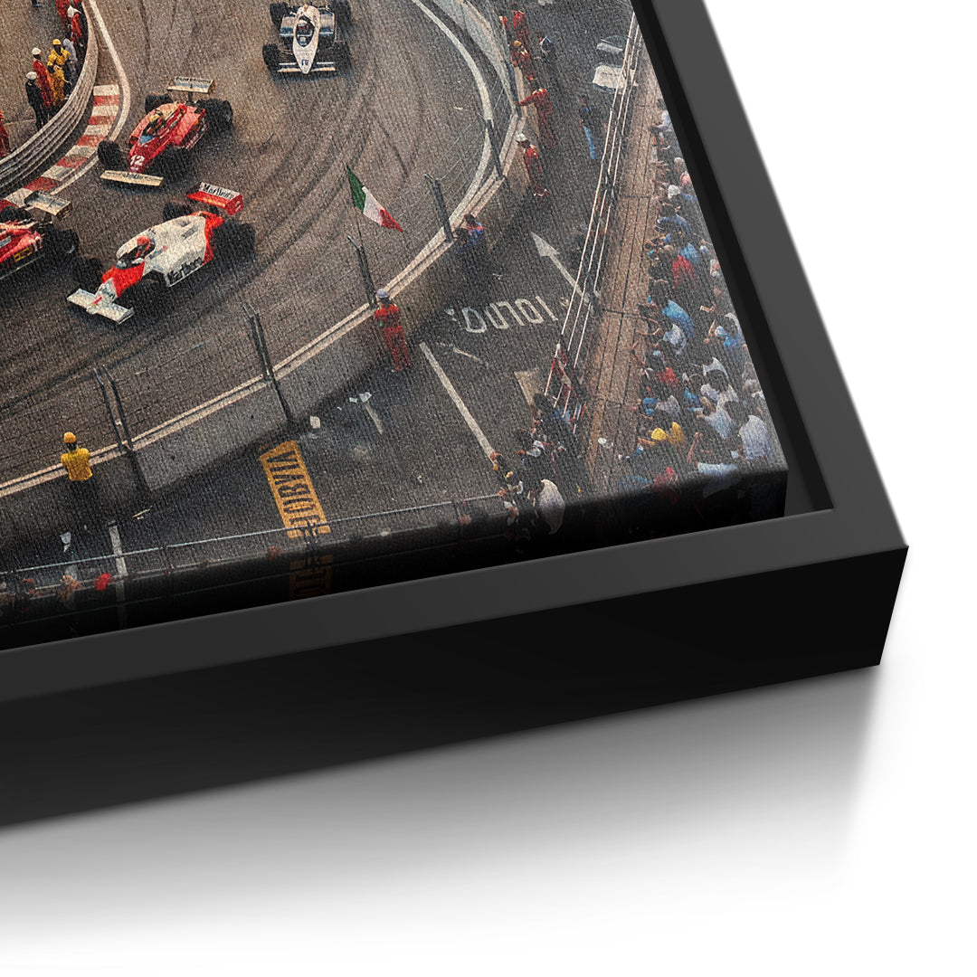 DOTCOMCANVAS Rome F1 Leinwandbild Detail schwarz