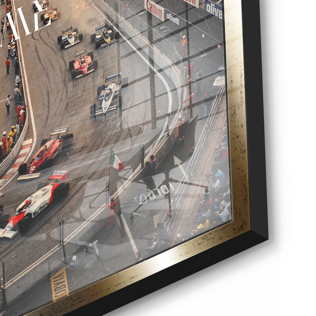 DOTCOMCANVAS Rome F1 Acrylglasbild Detail gold