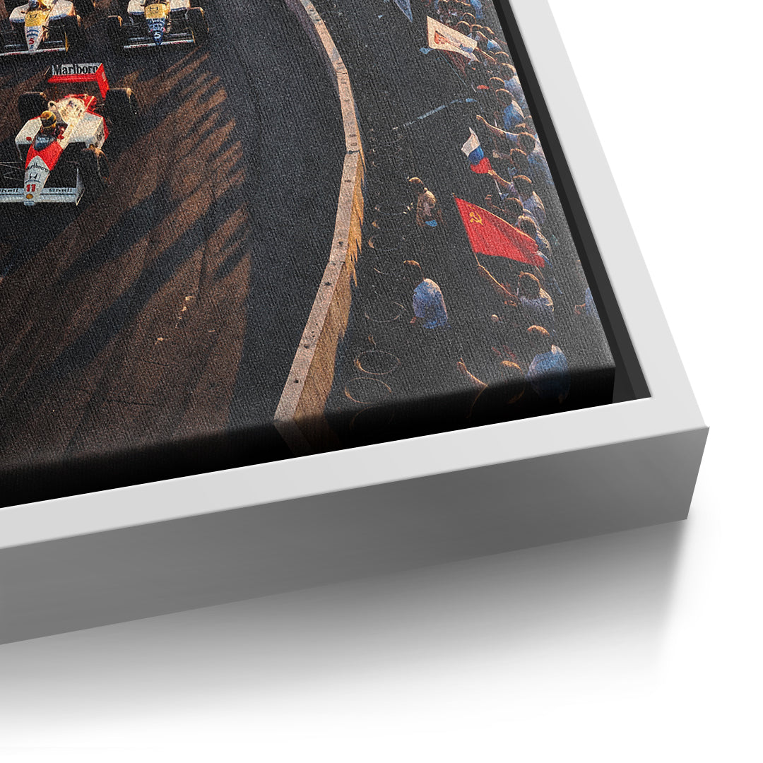 DOTCOMCANVAS Moscow F1 Leinwandbild Detail weiss