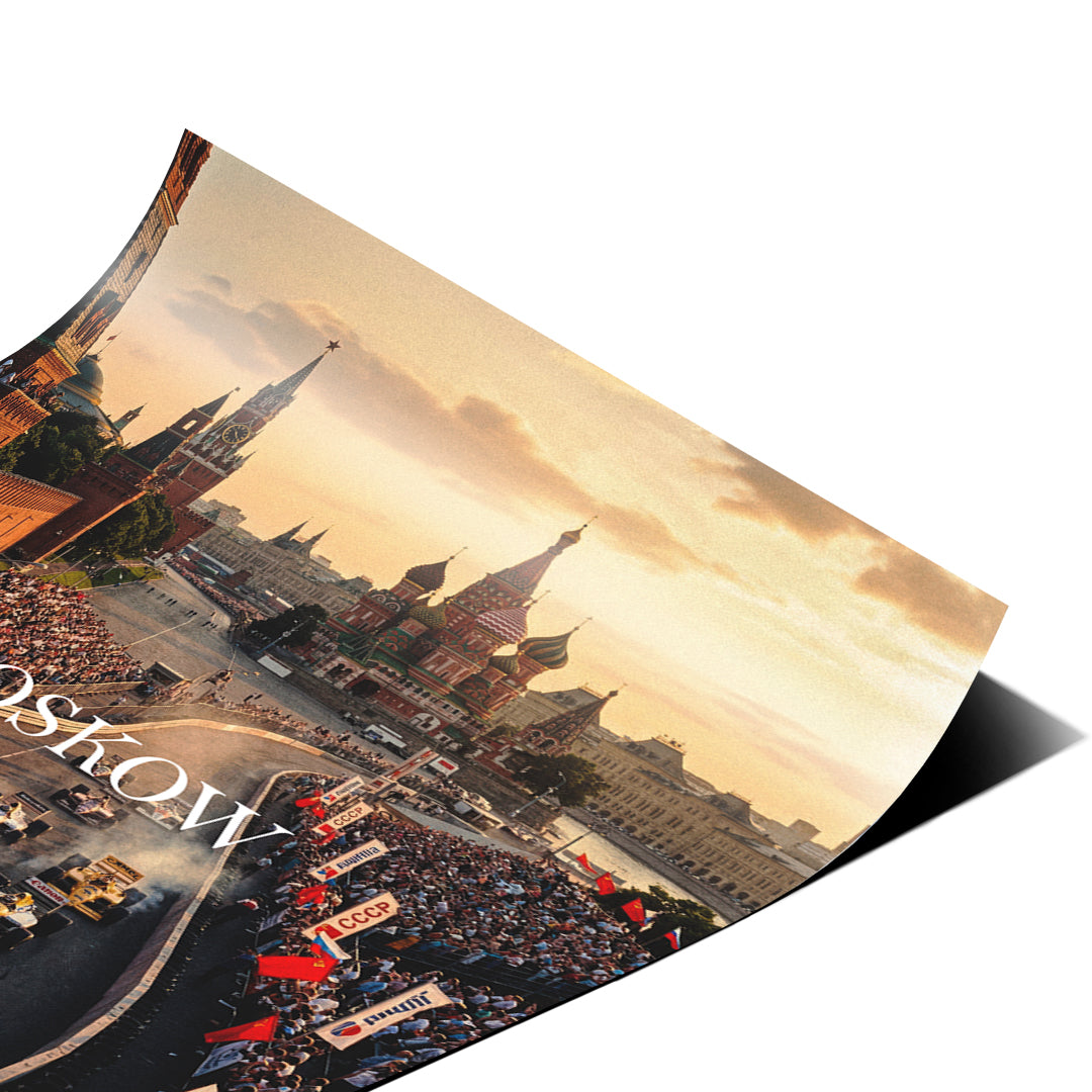 DOTCOMCANVAS Moscow F1 Poster Corner Detail 2