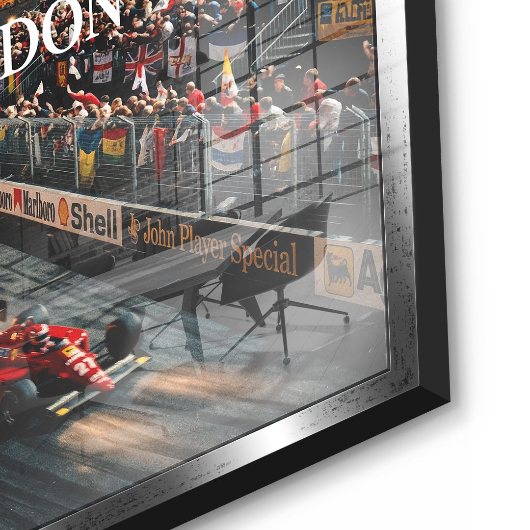 DOTCOMCANVAS London F1 Acrylglasbild Detail silber