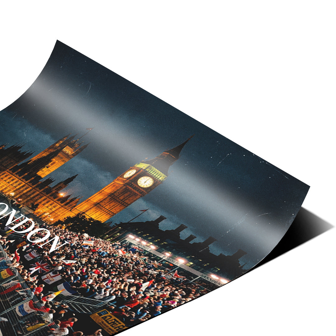 DOTCOMCANVAS London F1 Poster Corner Detail 2