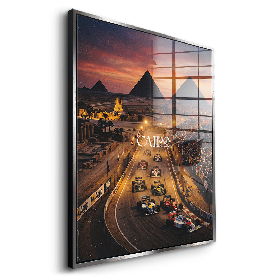 DOTCOMCANVAS Cairo F1 Acrylglasbild Seitenansicht silber