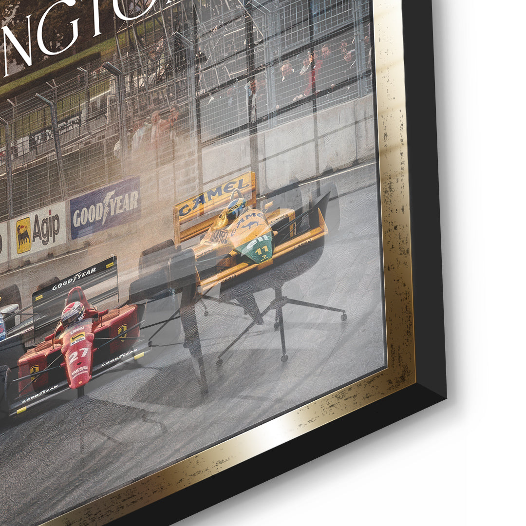 DOTCOMCANVAS Washington F1 Acrylglasbild Detail gold