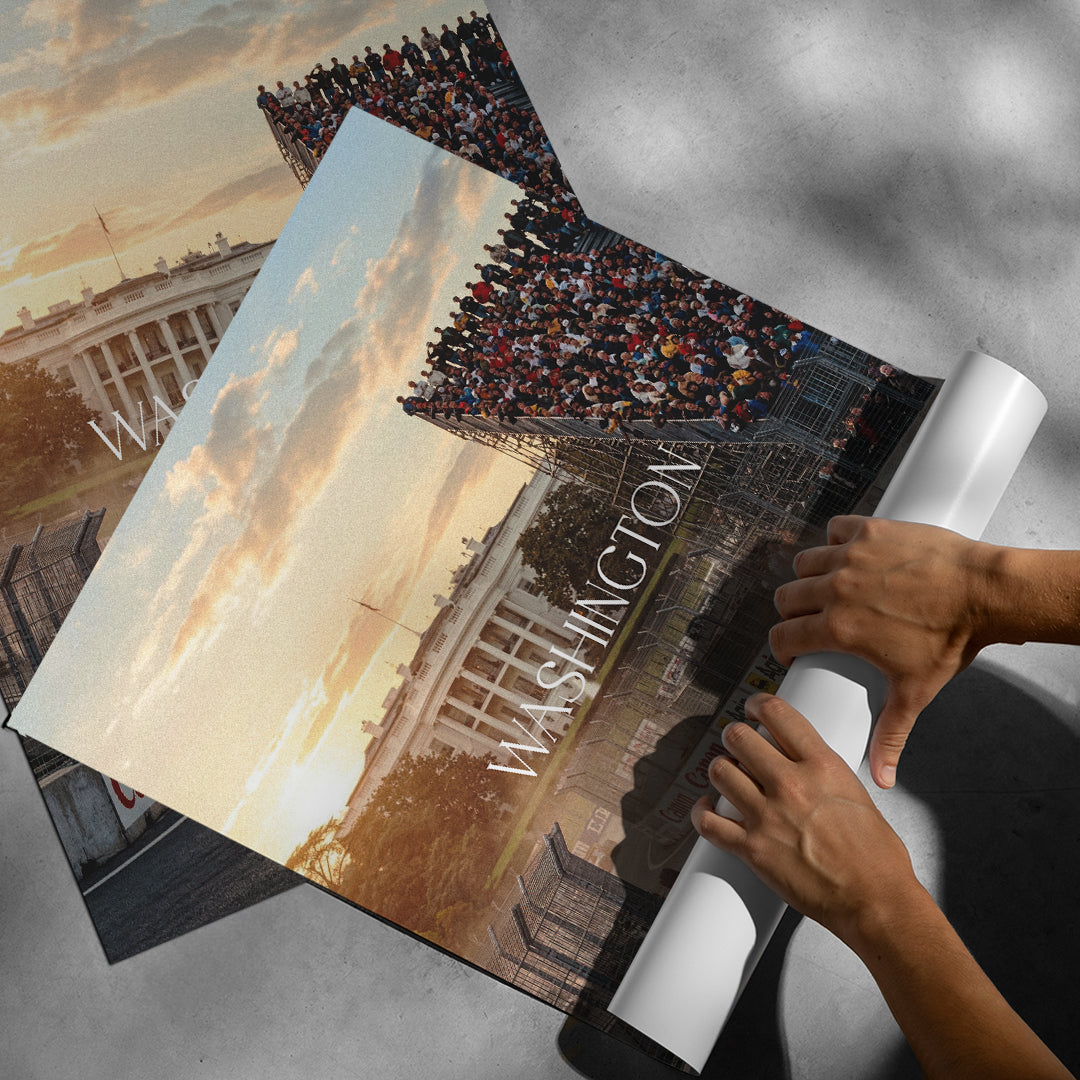 DOTCOMCANVAS Washington F1 Poster Roll-Up Banner