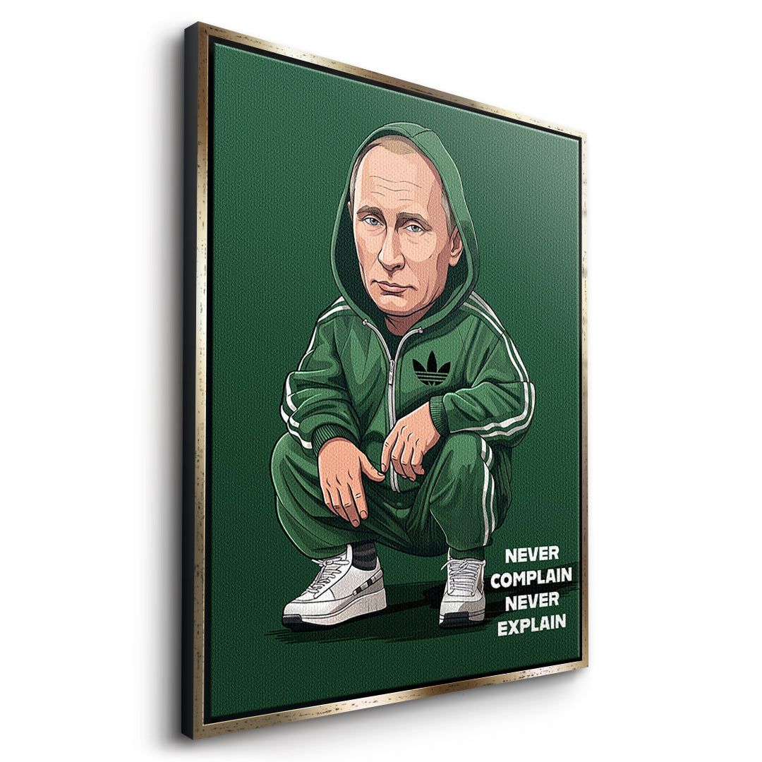 Putin Swag Leinwandbild Seite Gold