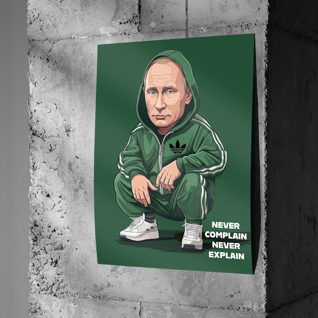 Putin Swag Poster Betonwand