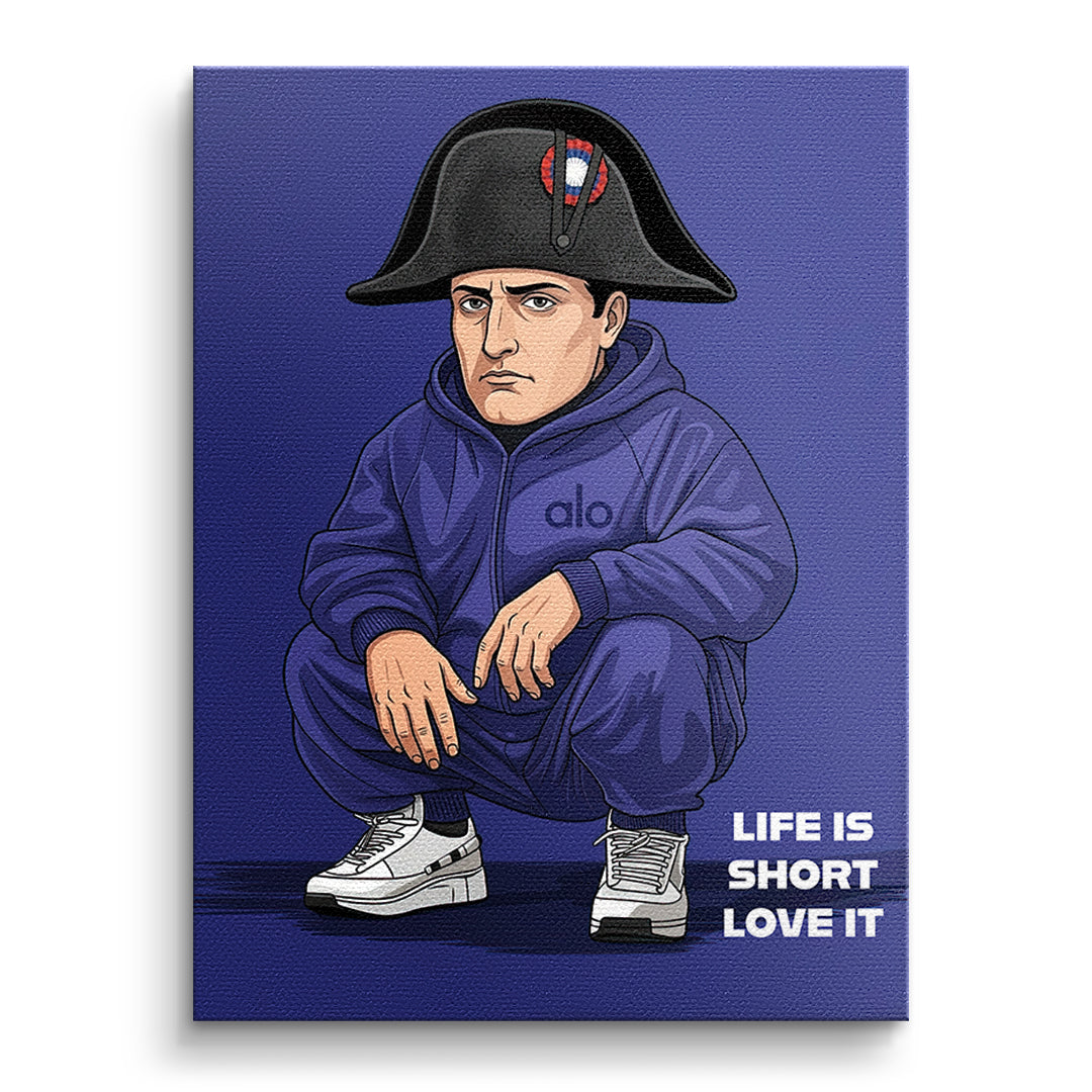 Napoleon Swag Leinwandbild ohne Rahmen Frontalansicht
