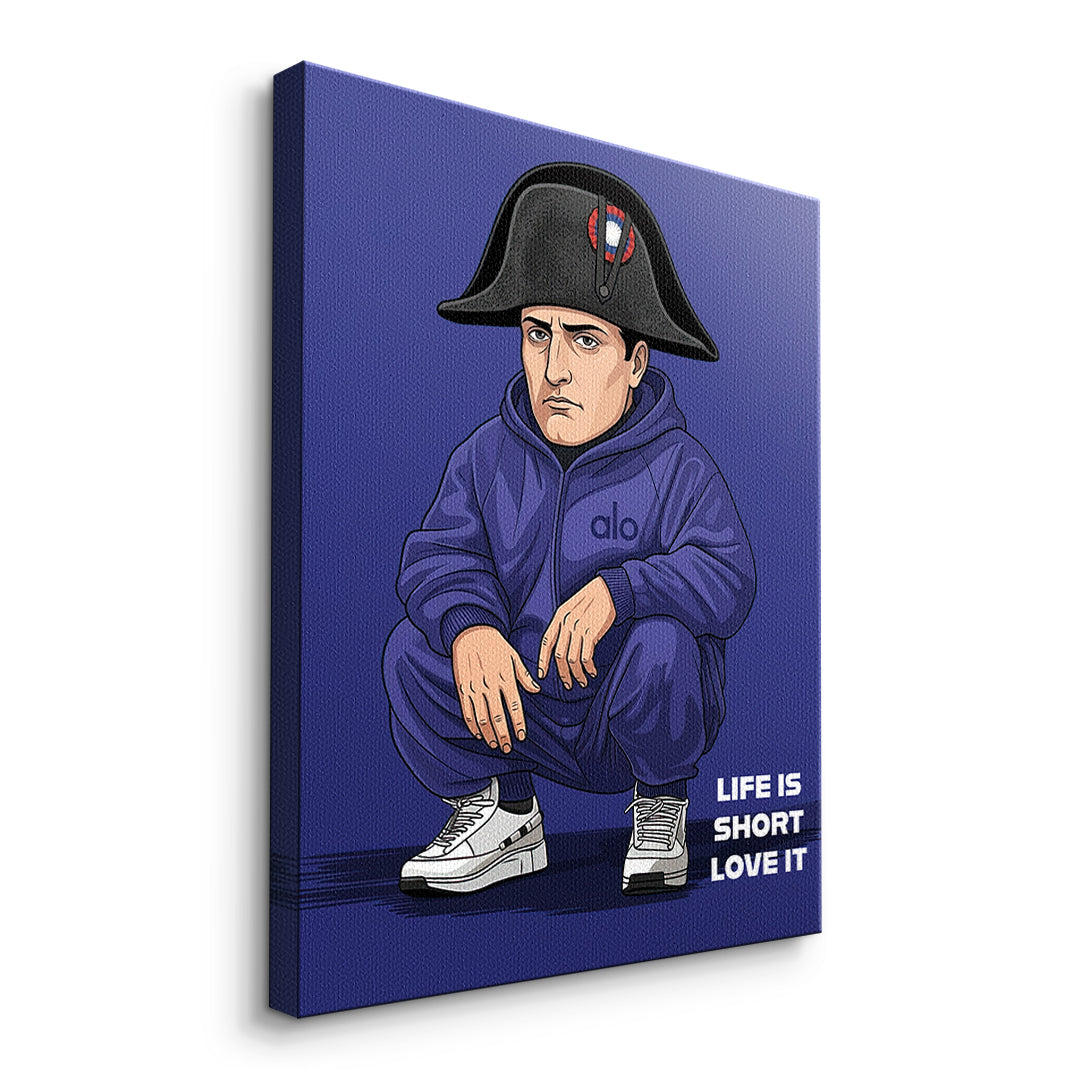 Napoleon Swag Leinwandbild ohne Rahmen Seitenansicht