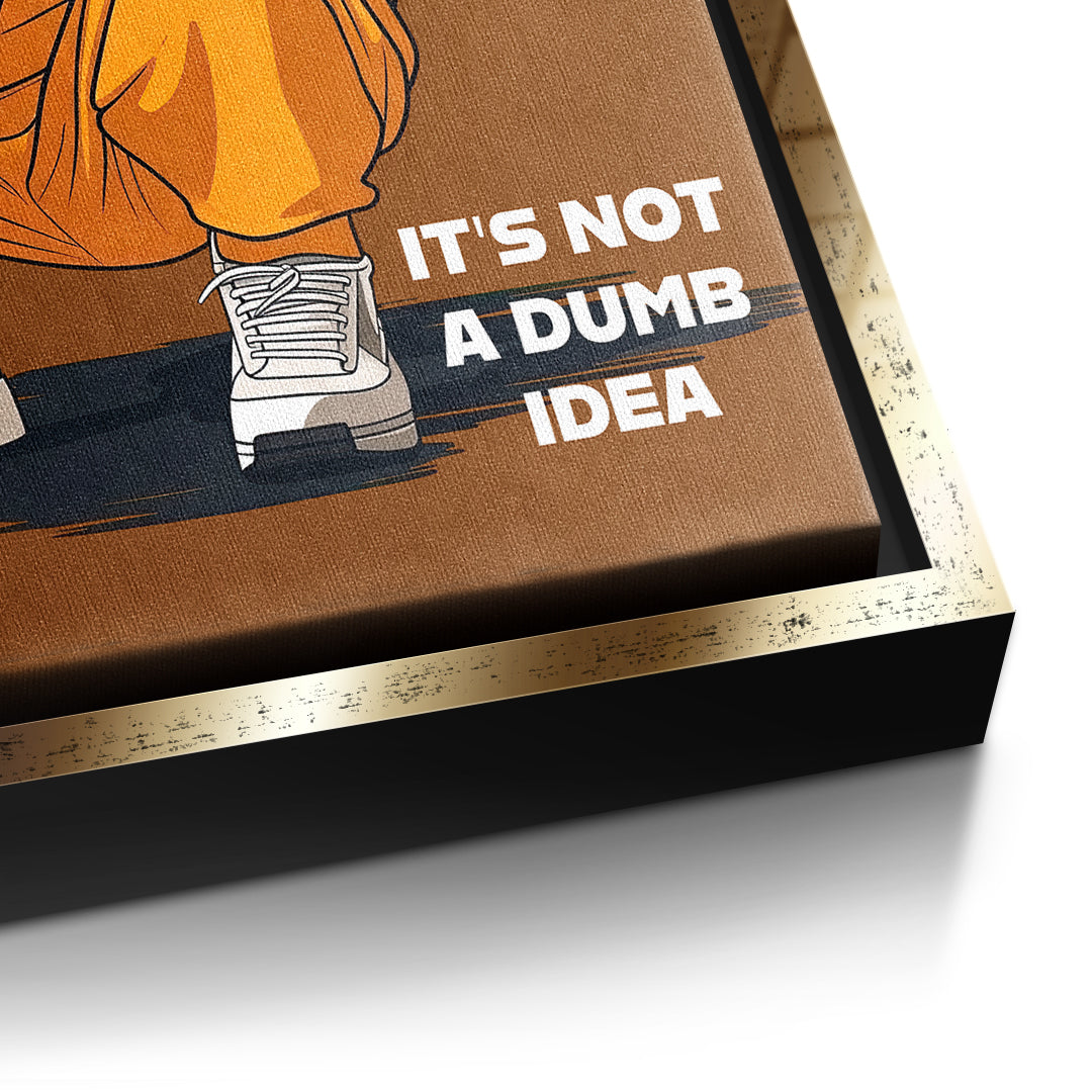 DOTCOMCANVAS Jeff Bezos Swag Leinwandbild Detail mit goldenem Rahmen