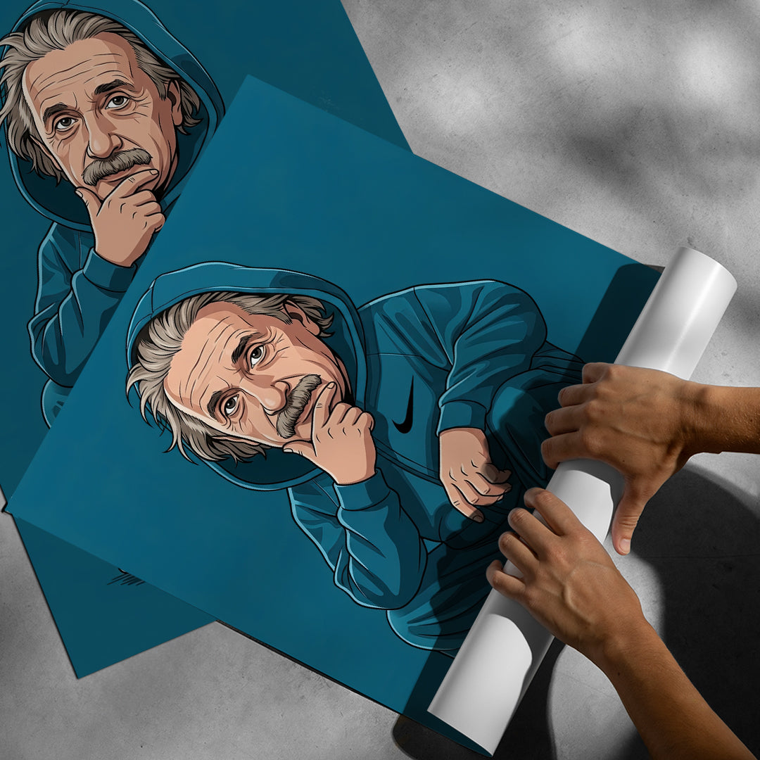 DOTCOMCANVAS Albert Einstein Swag Poster Rolle
