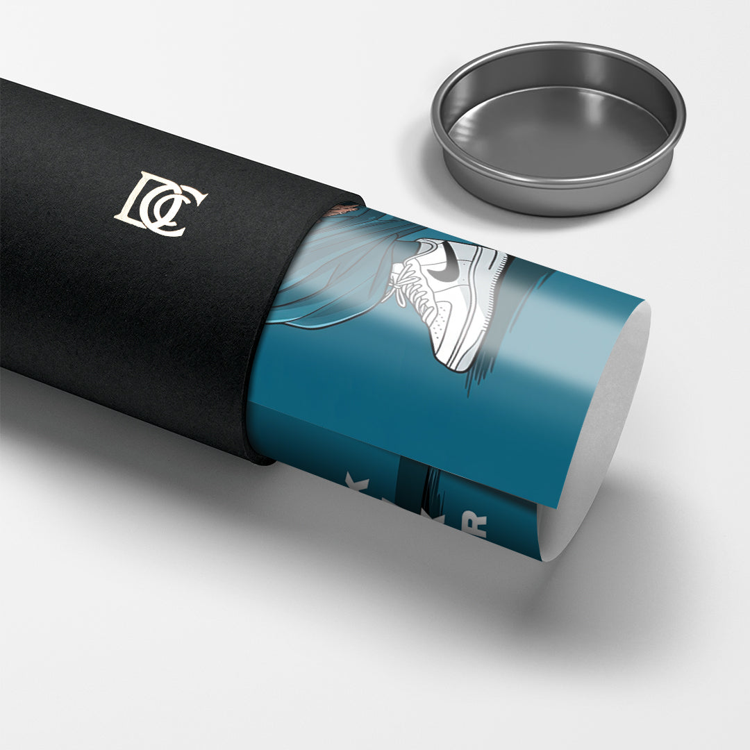 DOTCOMCANVAS Albert Einstein Swag Poster Tube-Rolle