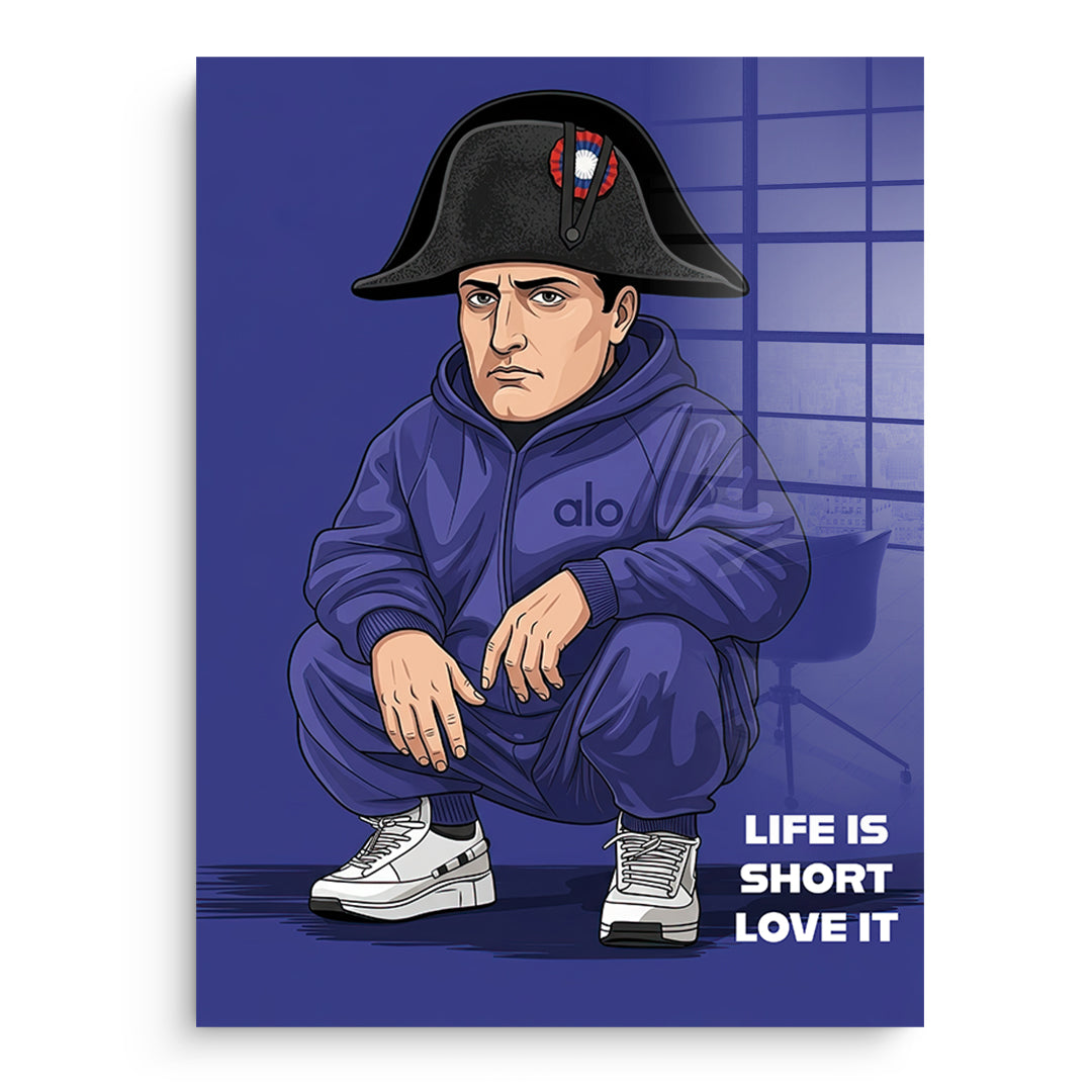 Napoleon Swag Acrylglasbild ohne Rahmen Frontalansicht
