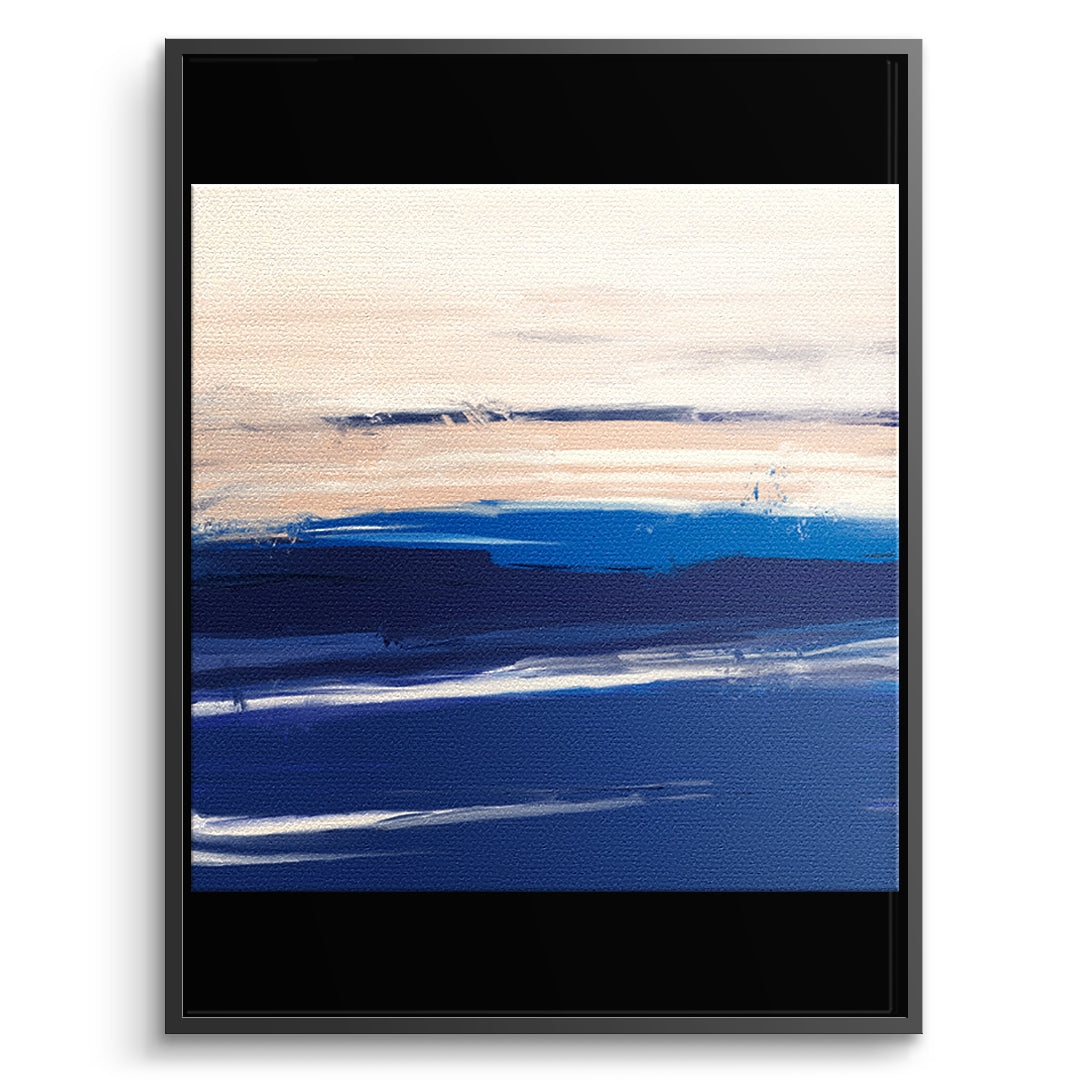 DOTCOMCANVAS As it was enough Leinwandbild Vorderansicht Schwarz