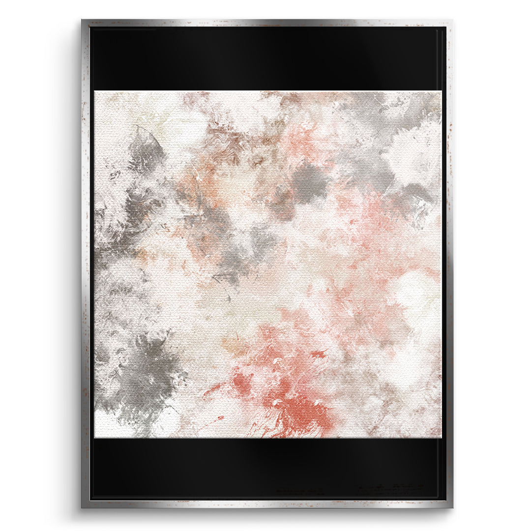 DOTCOMCANVAS Still, not empty Leinwandbild Vorderansicht Silberner Rahmen