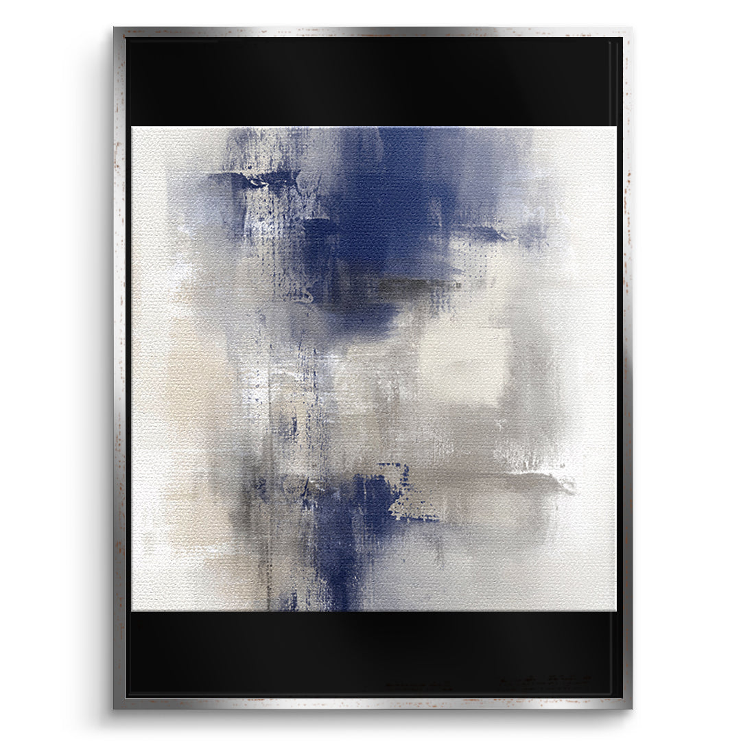 DOTCOMCANVAS Something Leinwandbild front Silberner Rahmen