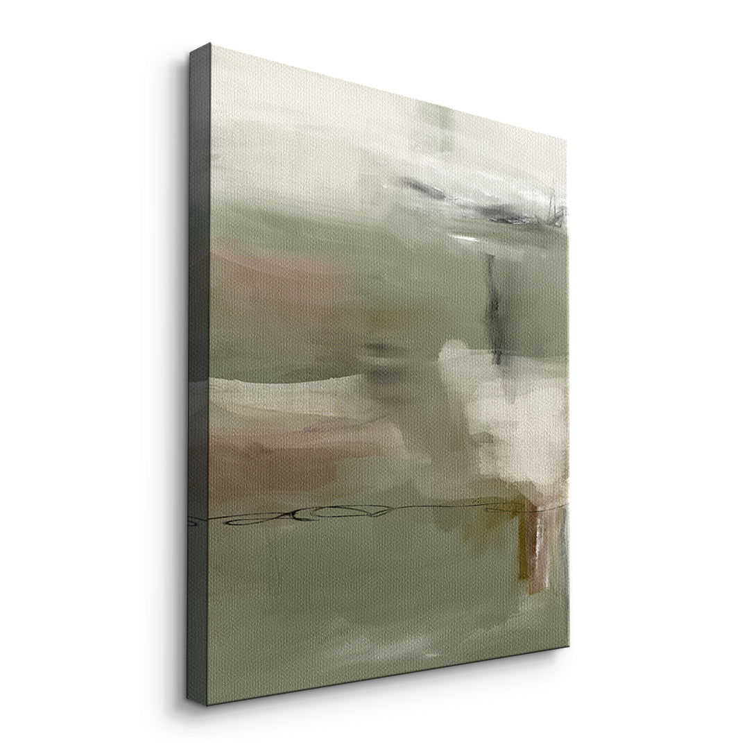 DOTCOMCANVAS Emerald Whispers Leinwandbild Seitenansicht ohne Rahmen