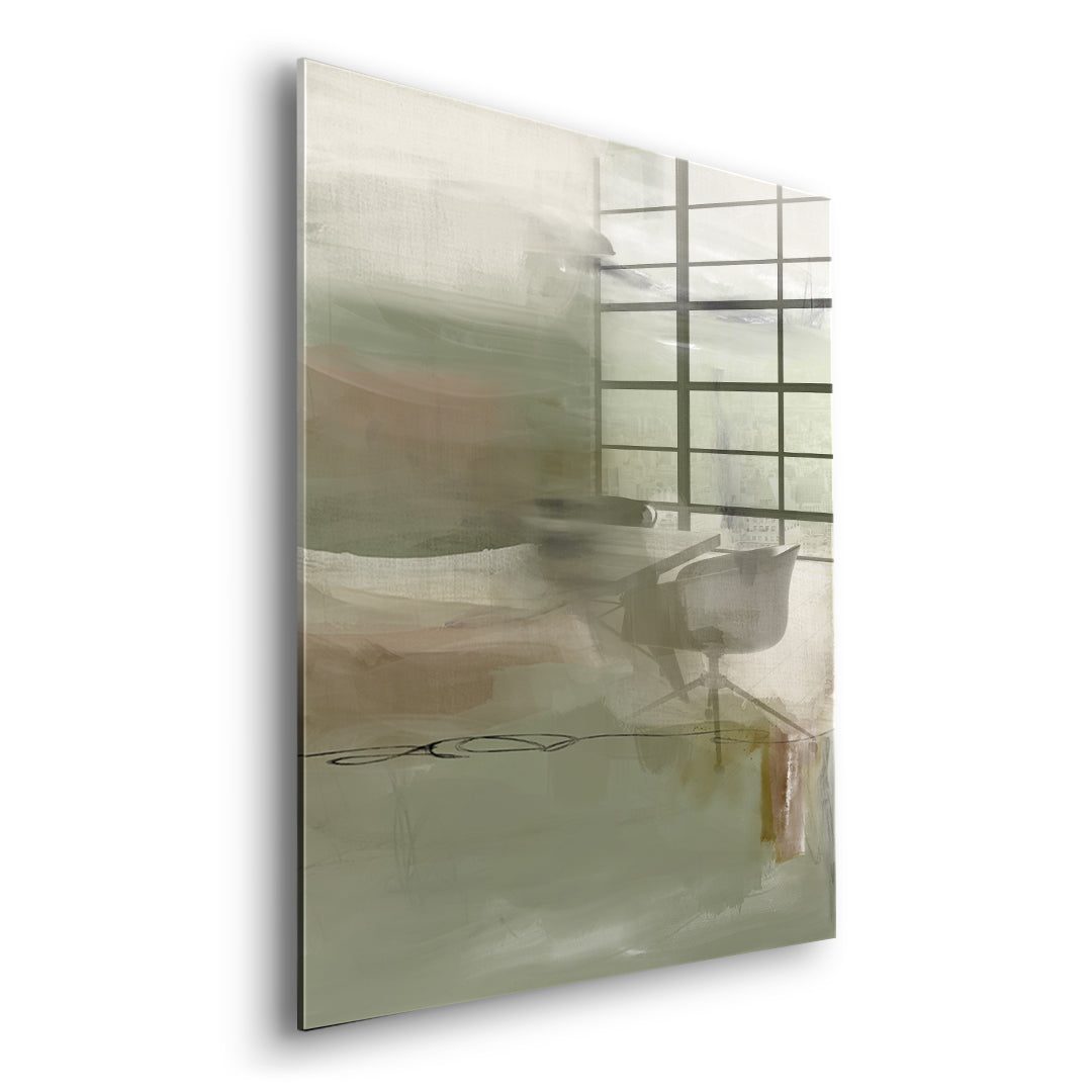 DOTCOMCANVAS Emerald Whispers Acrylglasbild Seitenansicht ohne Rahmen