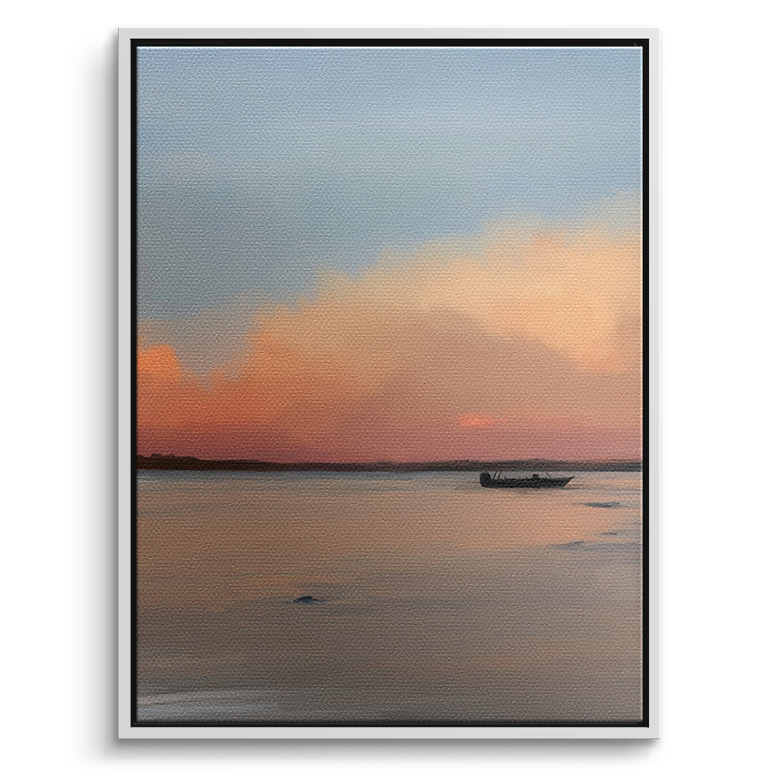 DOTCOMCANVAS Porto Rico Leinwandbild Vorderansicht mit weißem Rahmen