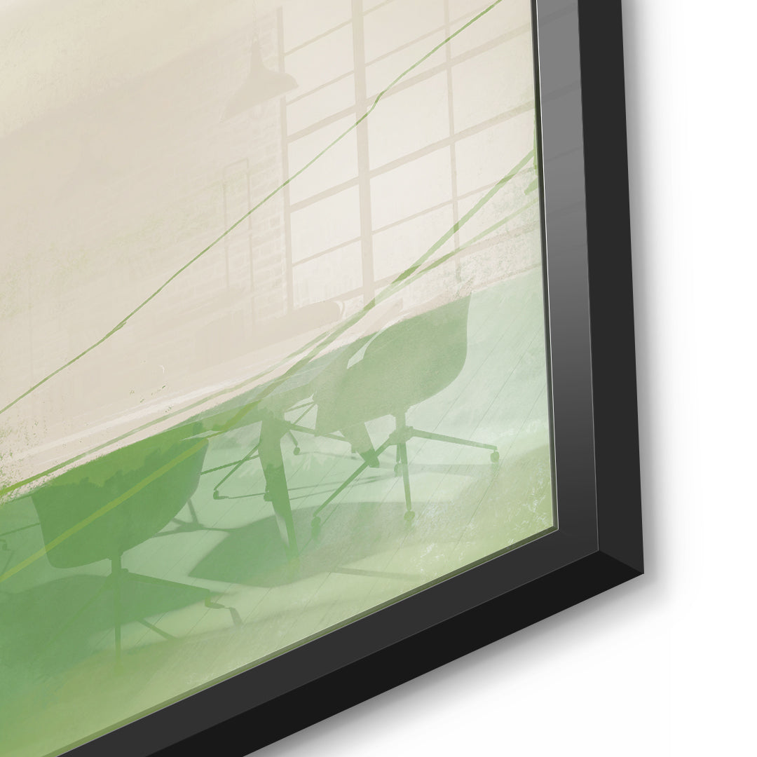DOTCOMCANVAS What stayed Acrylglasbild detail Schwarzer Rahmen