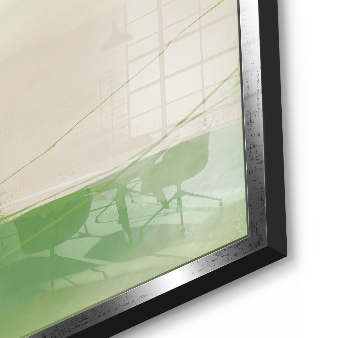 DOTCOMCANVAS What stayed Acrylglasbild detail Silberner Rahmen
