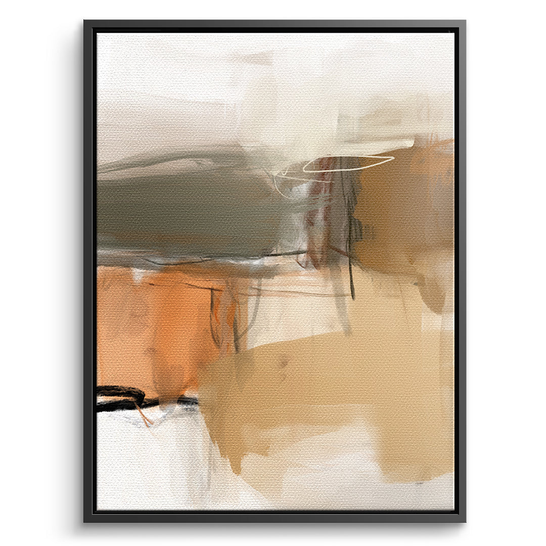 DOTCOMCANVAS Close To My Chest 01 Leinwandbild Vorderansicht Schwarz