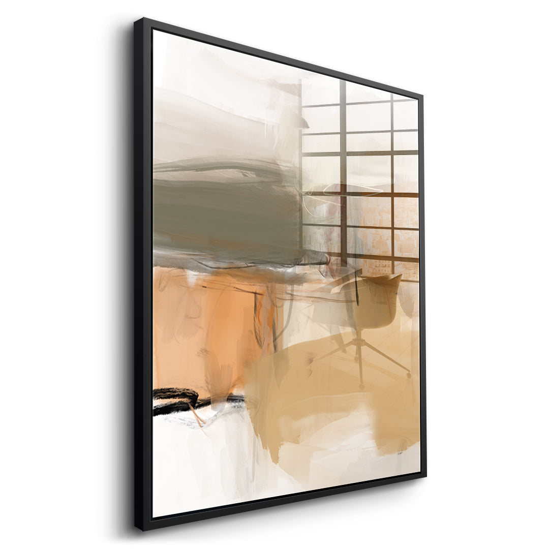 DOTCOMCANVAS Close To My Chest 01 Acrylglasbild Seitenansicht Schwarz
