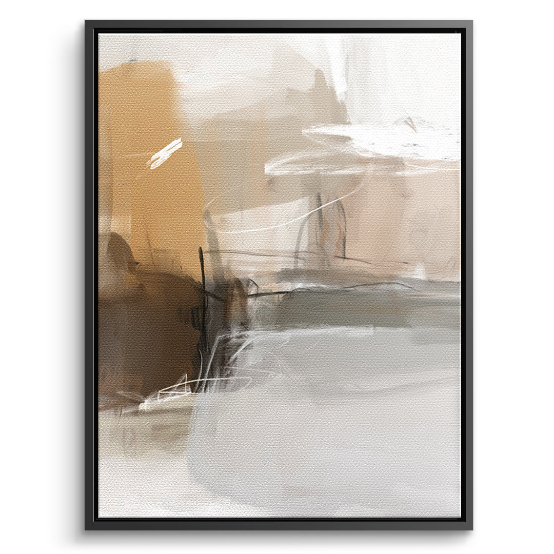 DOTCOMCANVAS Close To My Chest 02 Leinwandbild Vorderansicht Schwarz
