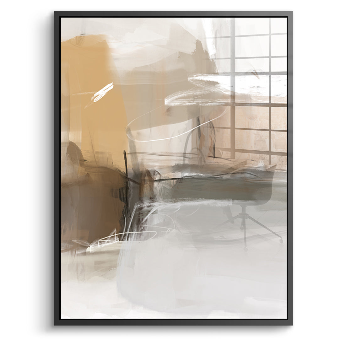 DOTCOMCANVAS Close To My Chest 02 Acrylglasbild Vorderansicht Schwarz