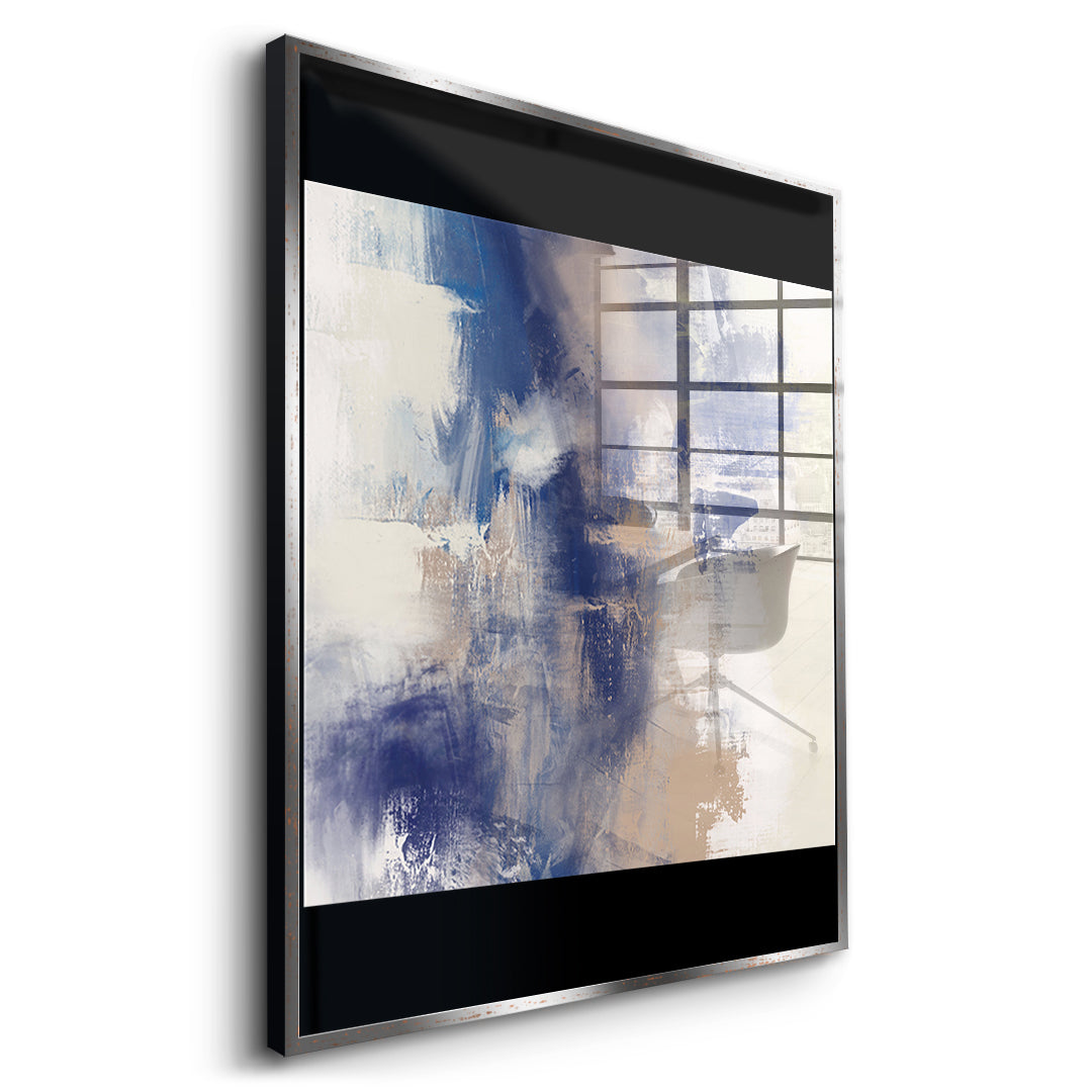 DOTCOMCANVAS A pause that breathed Acrylglasbild Seitenansicht silberner Rahmen