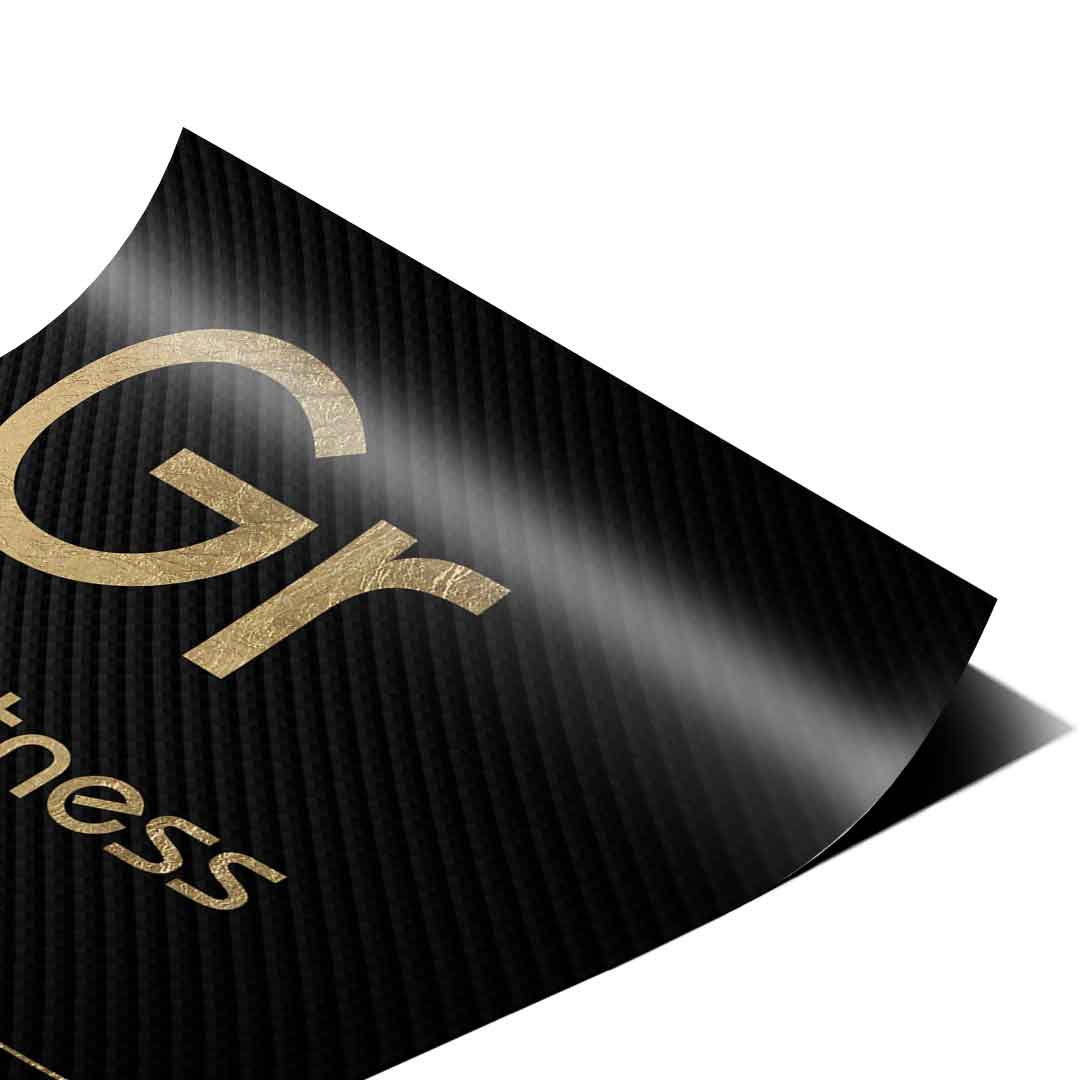 DOTCOMCANVAS® Greatness (Gr) Poster Version Schwarz – Eck-Detail
