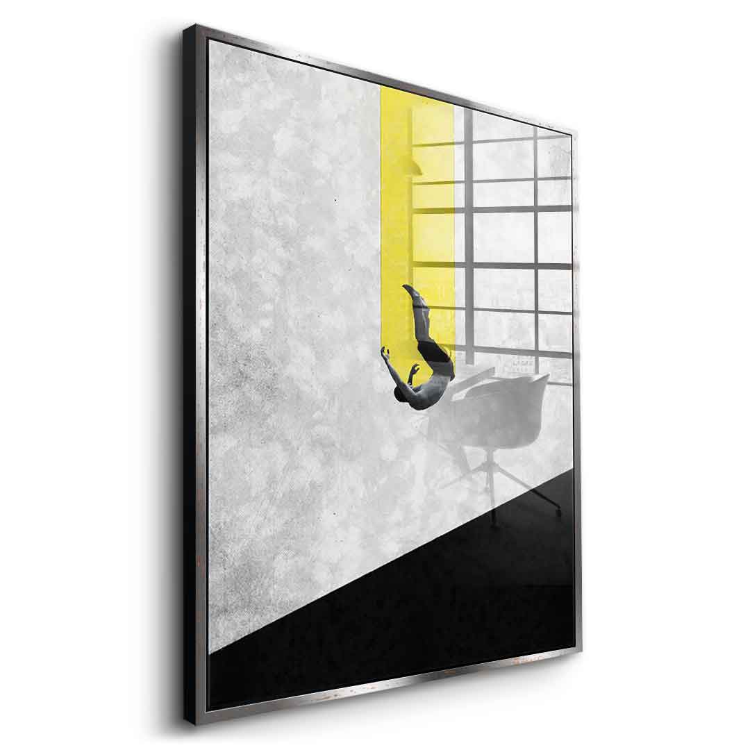 DOTCOMCANVAS® The great fall Acrylglasbild – Detail Material