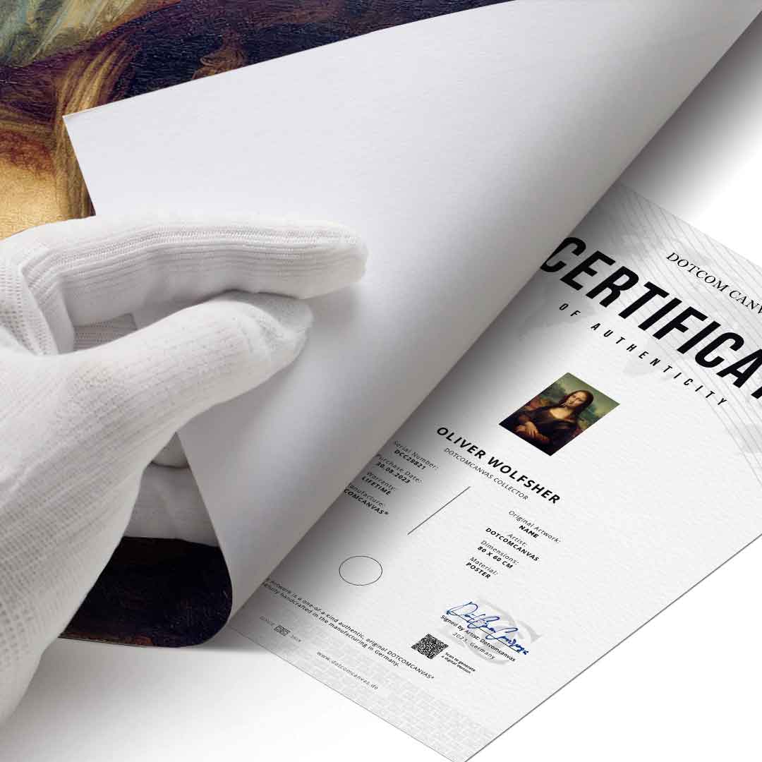 DOTCOMCANVAS Mona Lisa 2 for Toilett Poster – Humor Klassik WC Wandbild