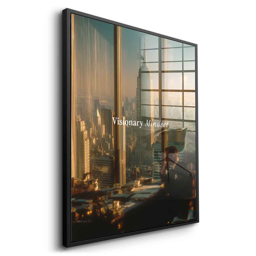 DOTCOMCANVAS® Visionary Mindset Acrylglas – Detailansicht
