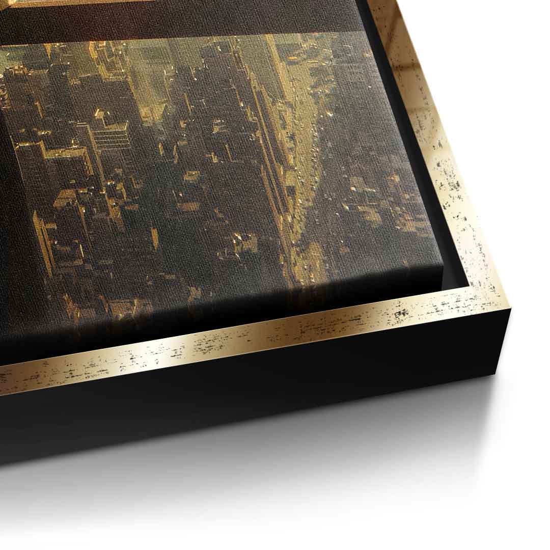 DOTCOMCANVAS Timeless Ambition Leinwandbild Detailansicht gold
