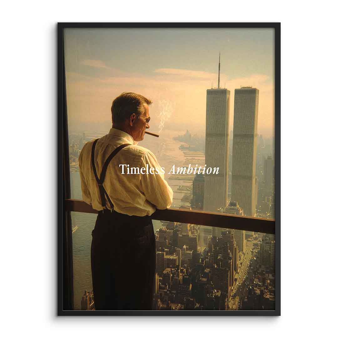 DOTCOMCANVAS Timeless Ambition Poster gerahmt Frontansicht
