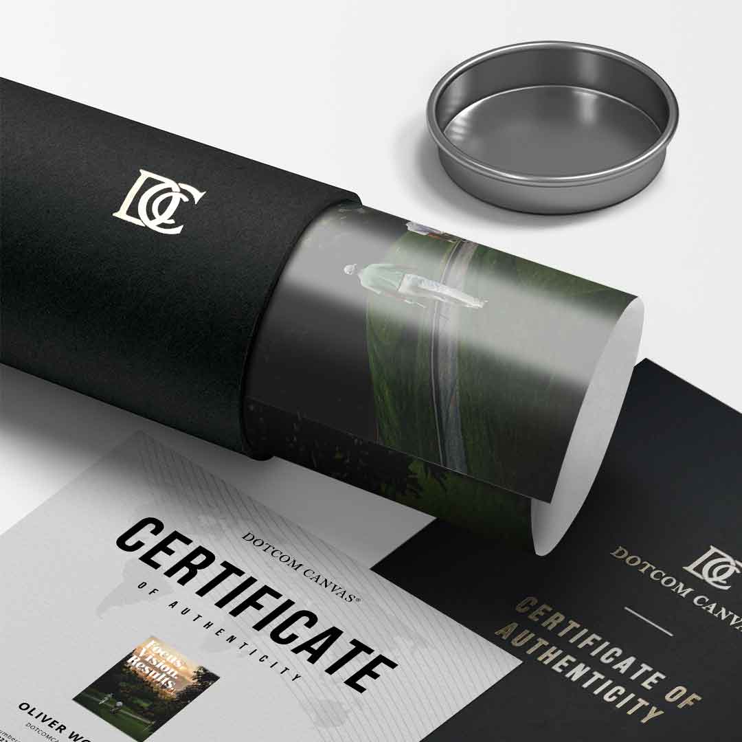 Focus. Vision. Results. Poster Versandverpackung