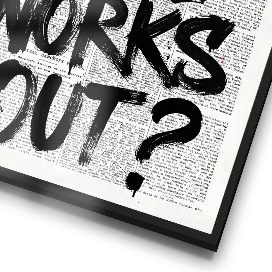 What if it all works out Poster Detail Frame