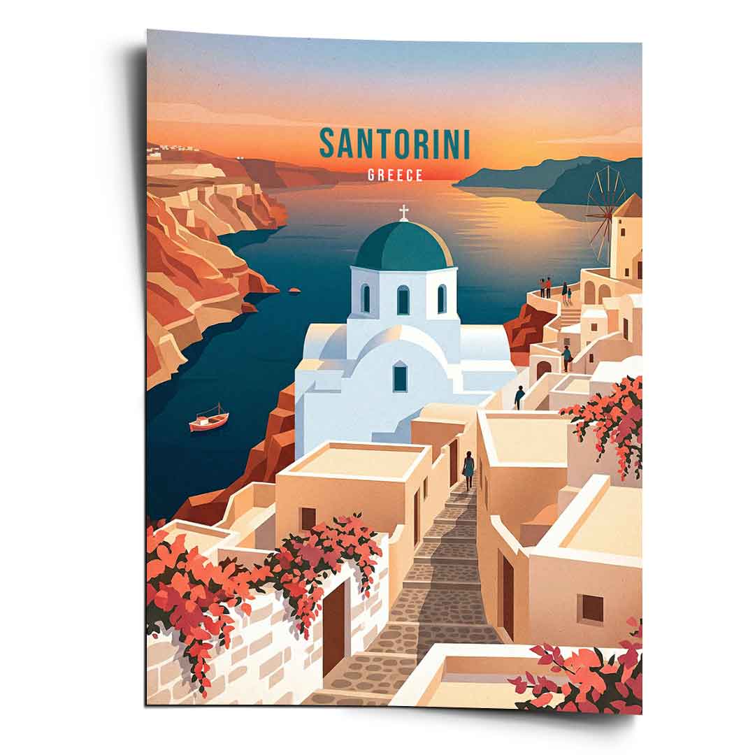 Santorini Poster Front