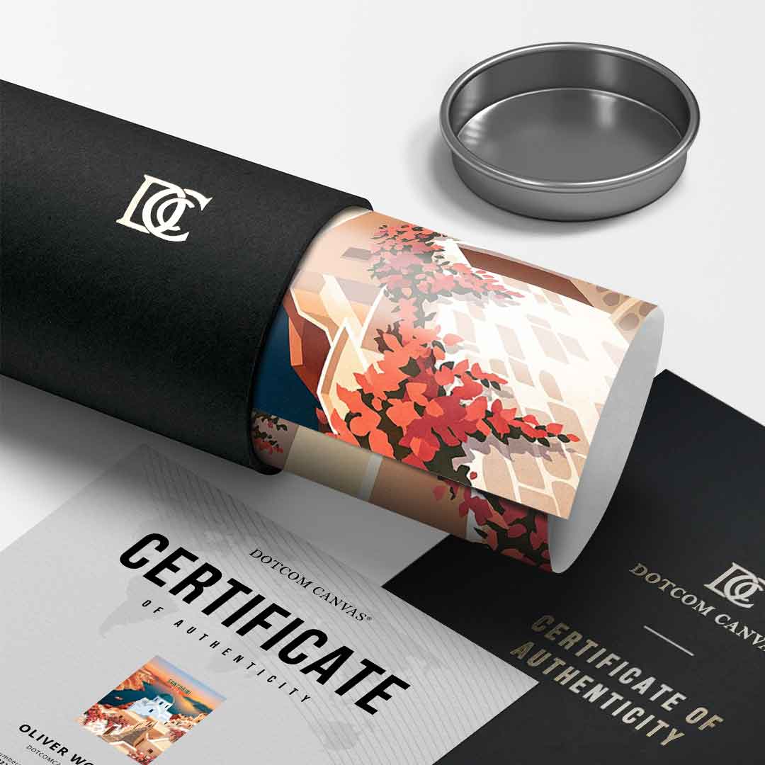Santorini Poster Tube Roll