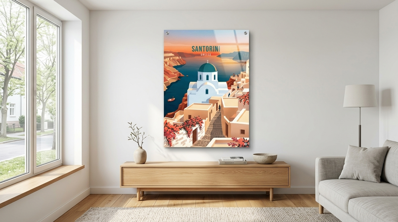 Santorini Acryl Banner