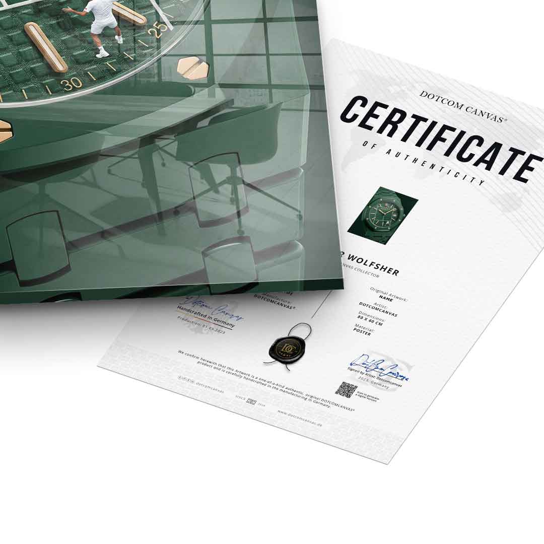 Luxury Timepiece – Tennis Echtheitszertifikat