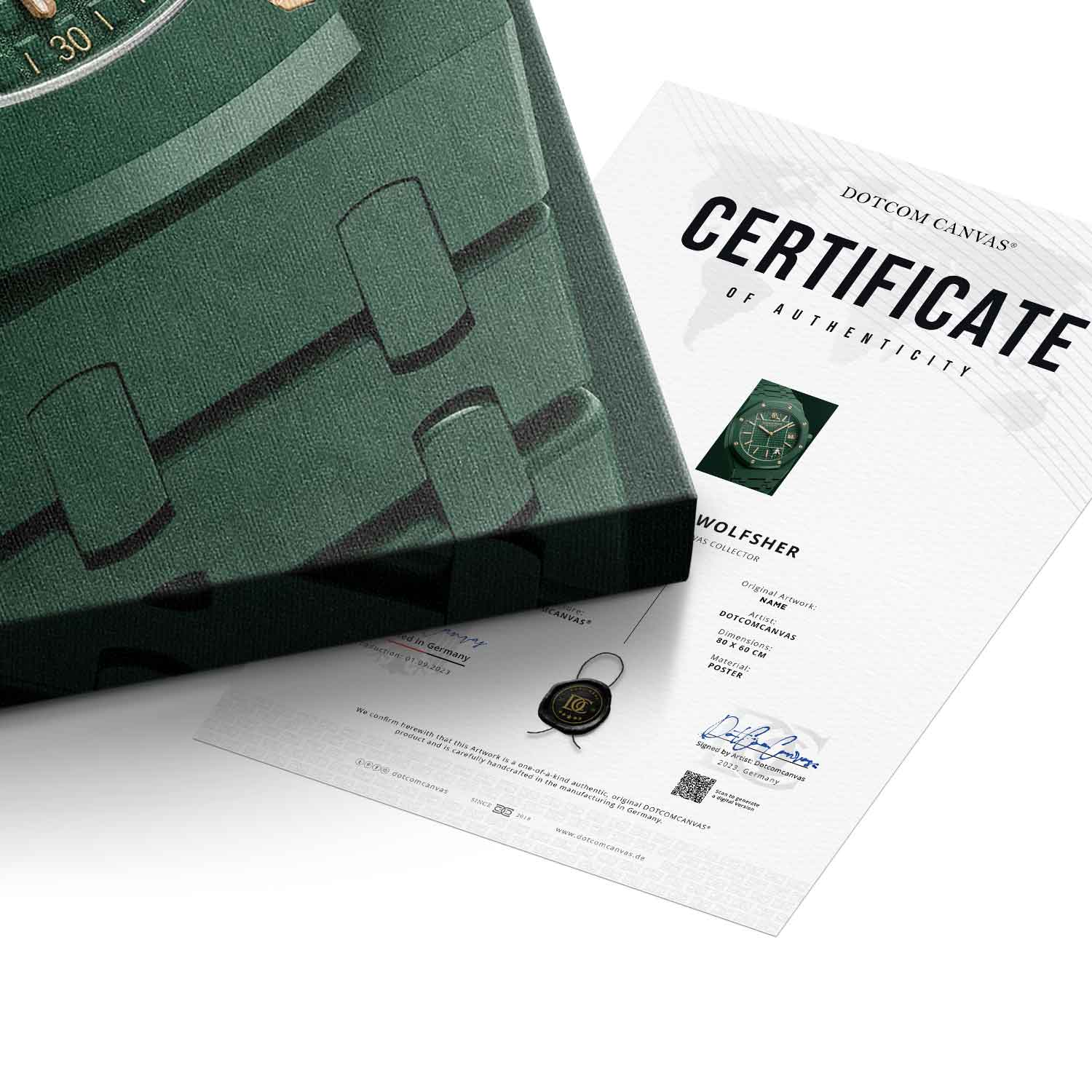 Luxury Timepiece – Tennis Echtheitszertifikat