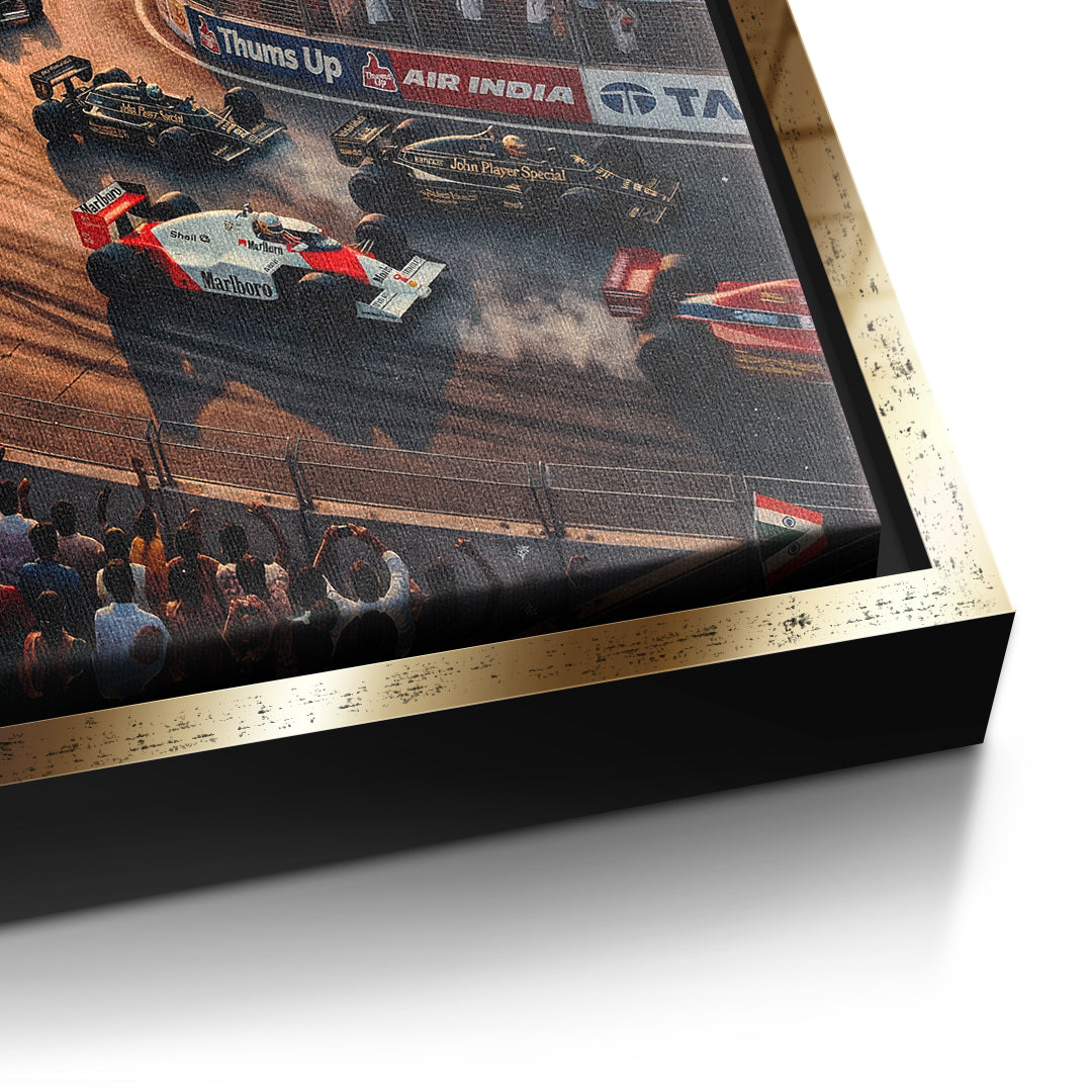 Mumbai F1 Detailansicht Goldener Rahmen
