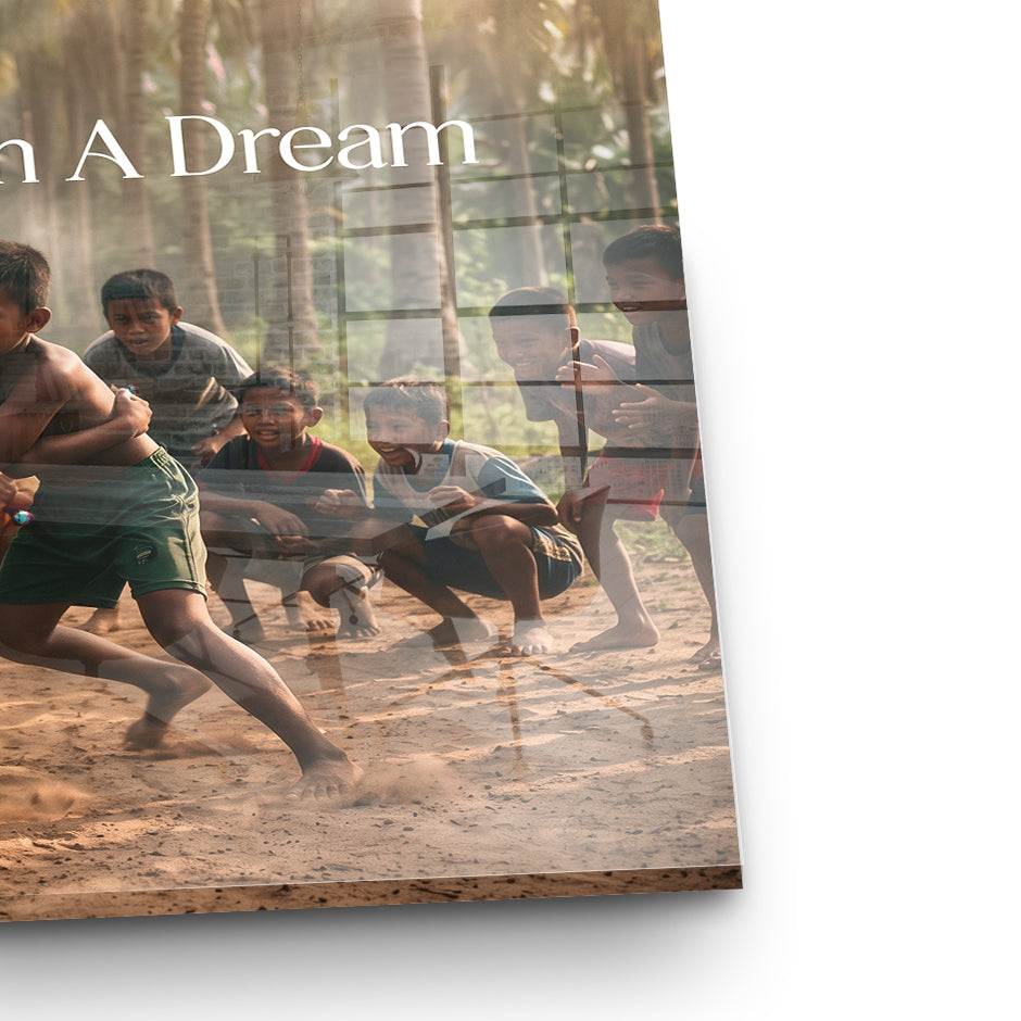 Dream Wrestling Farbig Acrylglas - Zertifikat