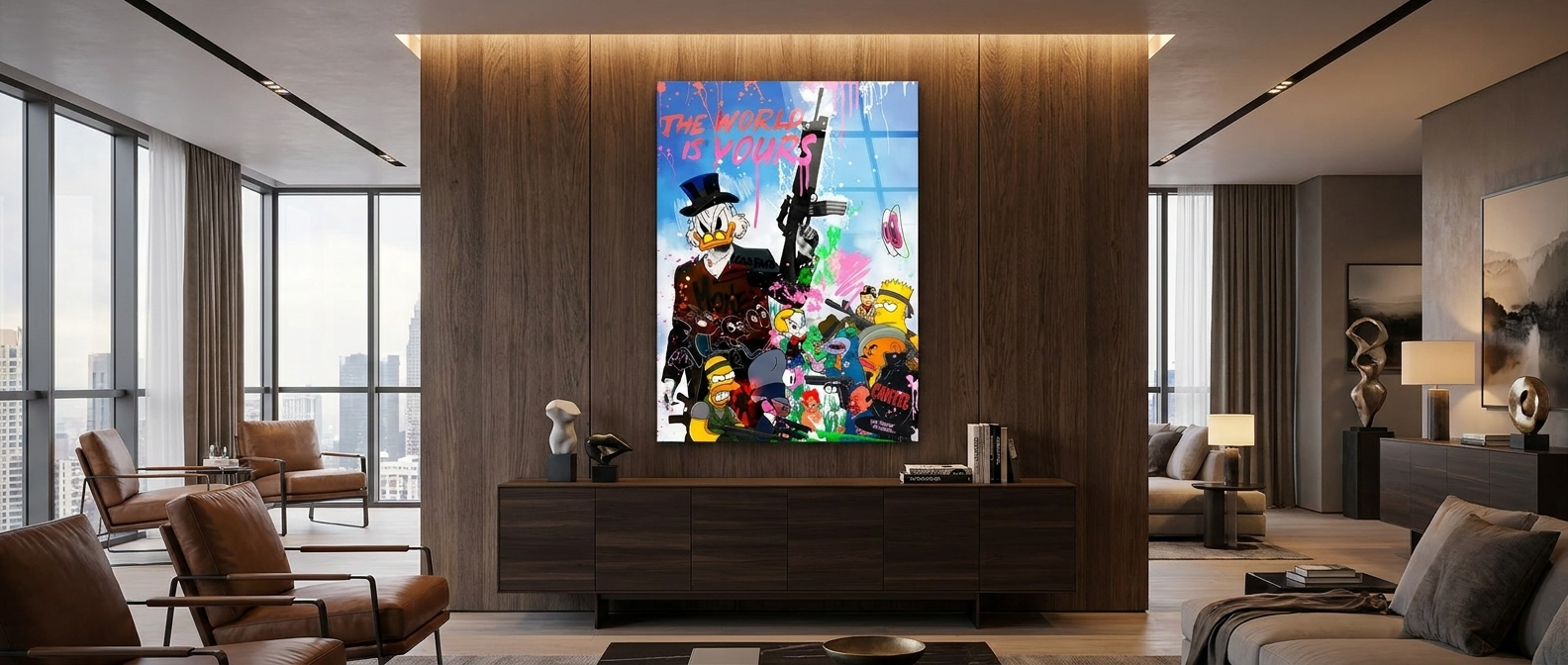 Cartoon Cartel Acryl Banner