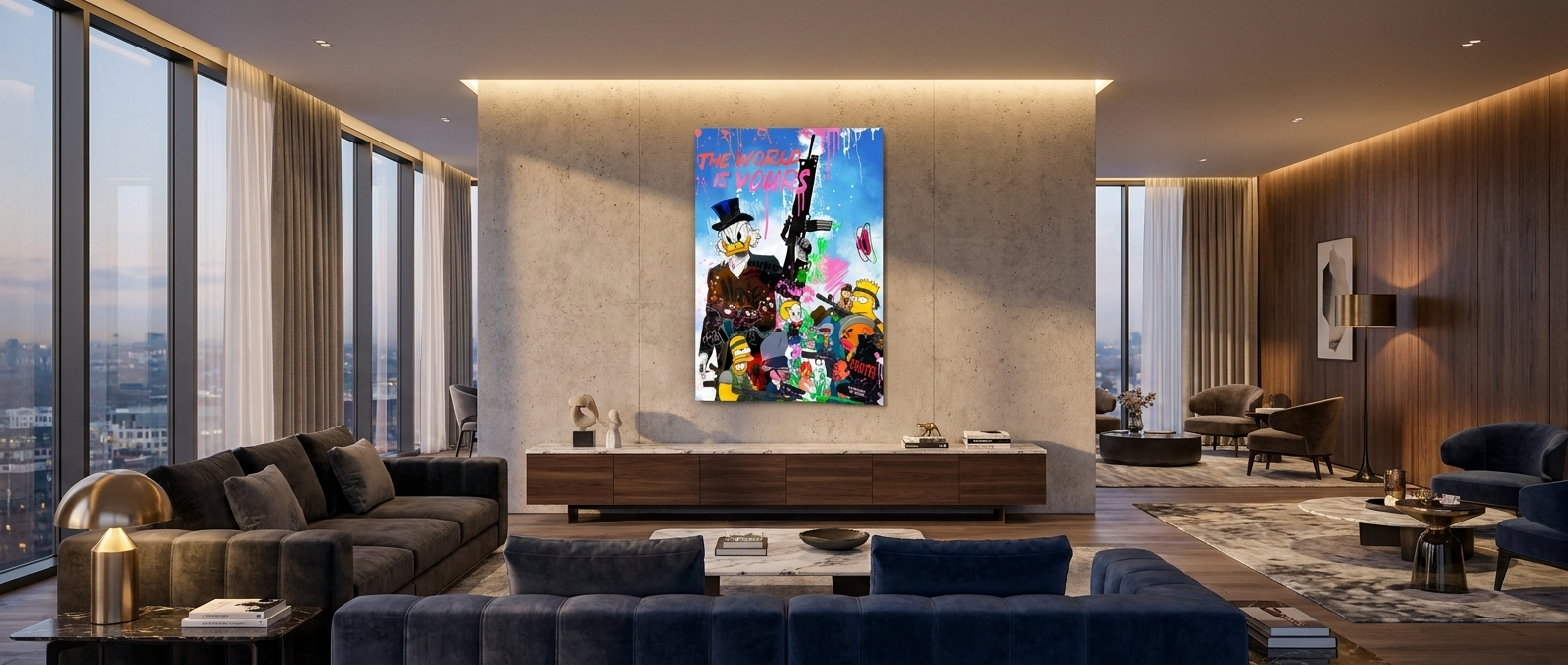 Cartoon Cartel Poster Banner