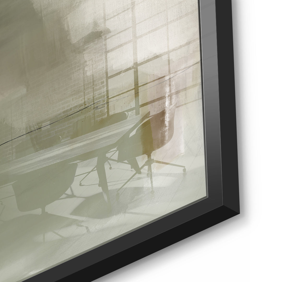 DOTCOMCANVAS Emerald Whispers Acrylglasbild Detailansicht schwarzer Rahmen