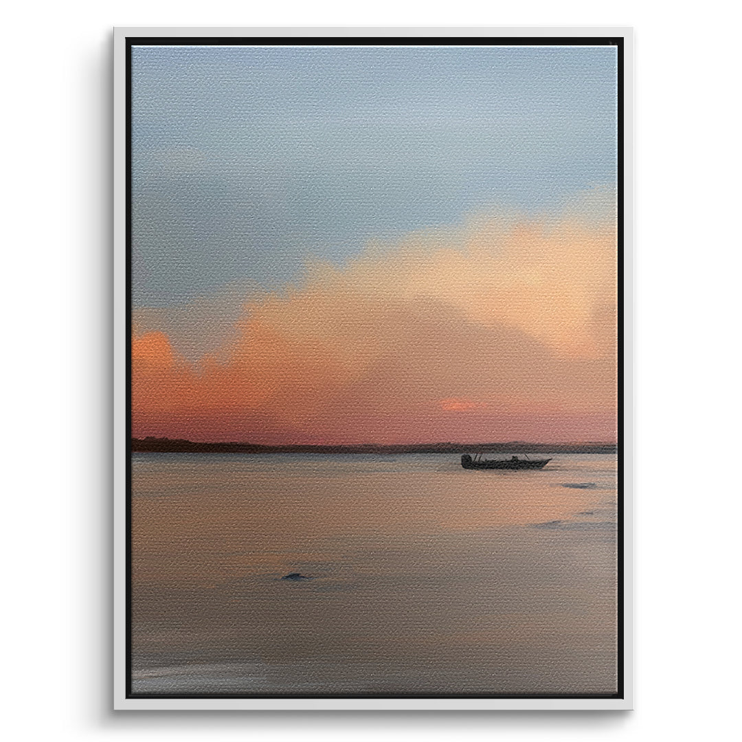DOTCOMCANVAS Porto Rico Leinwandbild Vorderansicht weißer Rahmen