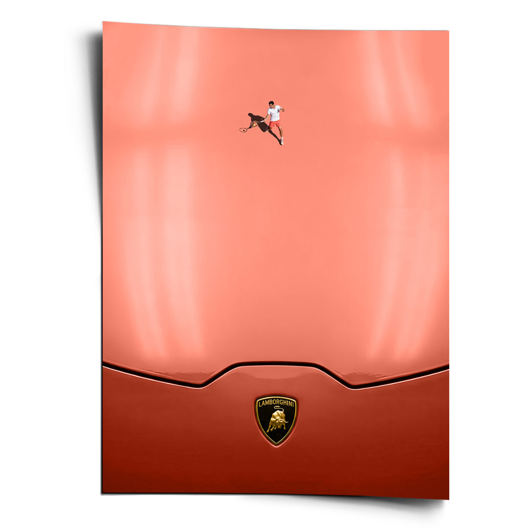 DOTCOMCANVAS Tennis on the Hood Poster Vorderansicht